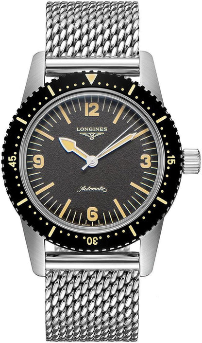 Longines Heritage Skin Diver Black Dial Men's Watch L2.822.4.56.6