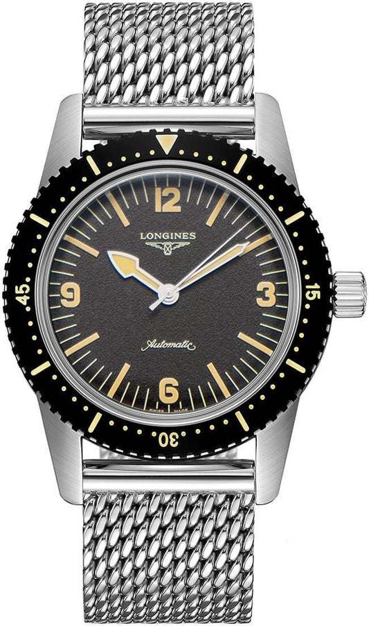 Longines Heritage Skin Diver Black Dial Men's Watch L2.822.4.56.6
