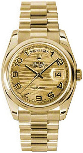 Rolex Day-Date 36 Luxury Solid Gold Watch 118208
