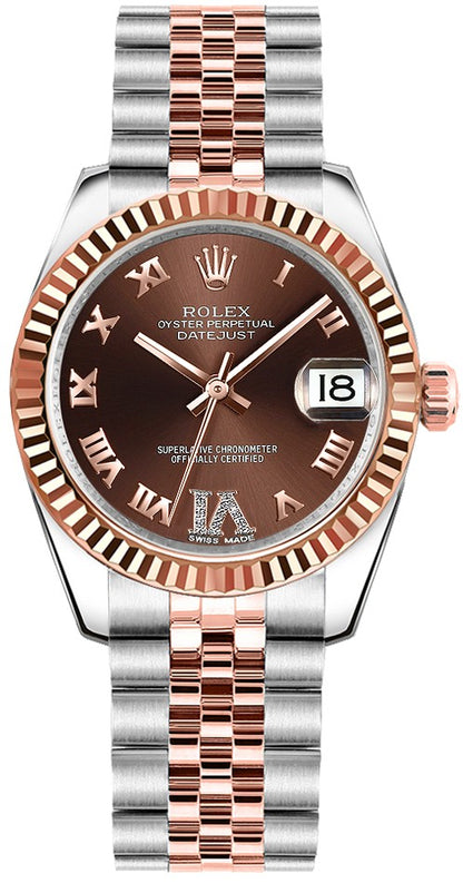 Rolex Datejust 31 Chocolate Dial Watch 178271