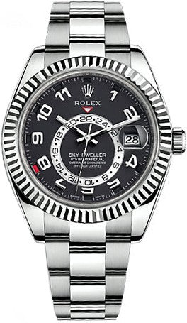 Rolex Sky-Dweller 42mm Black Dial Oyster Bracelet Men's Watch 326939-0002