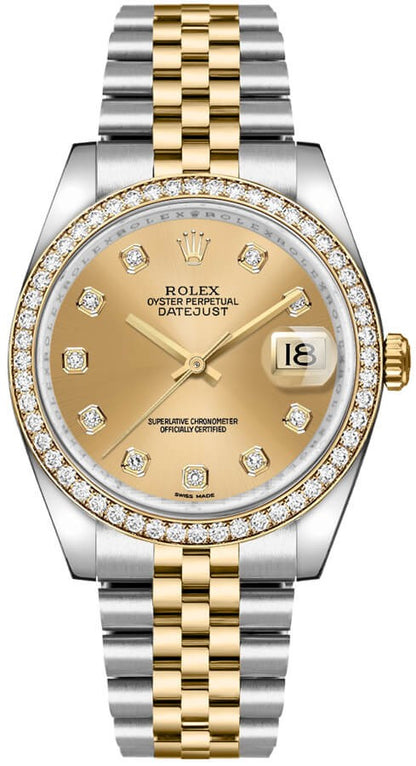 Rolex Datejust 36 Stainless Steel & Yellow Gold Watch 116243-0005