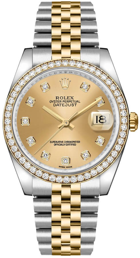 Rolex Datejust 36 Stainless Steel & Yellow Gold Watch 116243-0005