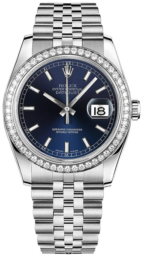 Rolex Datejust 36 Blue Dial Watch 116244