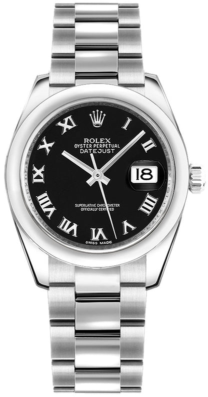Rolex Datejust 31 Black Dial Women's Watch 178240-0034