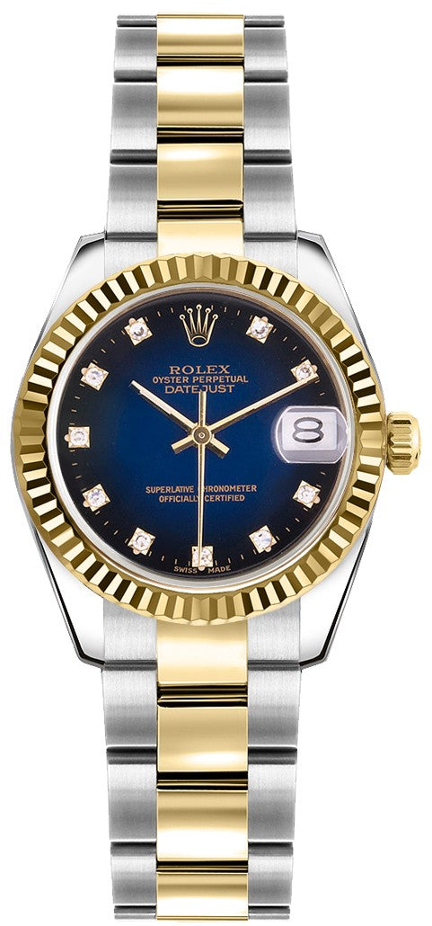 Rolex Lady-Datejust 26 Women's Gold & Steel Swiss Watch 179173