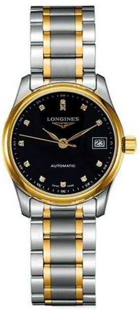 Longines Master Collection 29mm Black Dial Two-tone Women's Watch L2.257.5.57.7