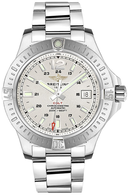 Breitling Colt 41 Automatic Stratus Silver Dial Men's Watch A1731311/G820-182A