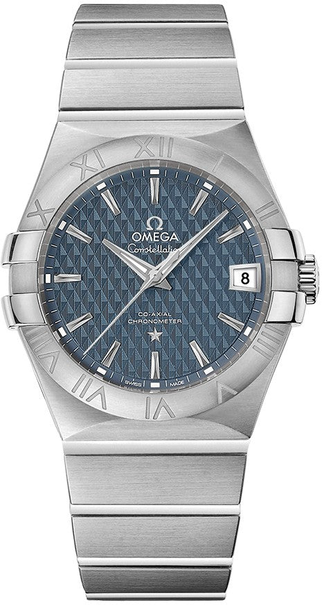 Omega Constellation Blue Men's Steel Watch 123.10.35.20.03.002