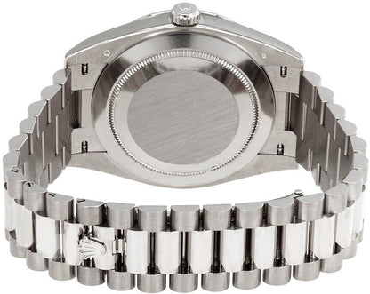 Rolex Day-Date 40 Silver Dial 18k White Gold Men's Watch 228349RBR-0004