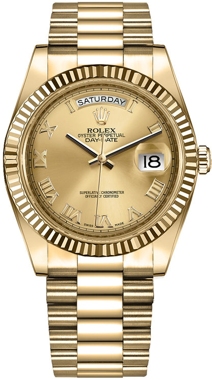Rolex Day-Date 41 Solid 18K Gold Men's Watch 218238-0038