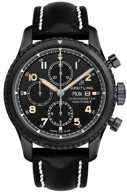 Breitling Navitimer 8 Chronograph Black Steel Men's Watch M1331410-BG67-497X