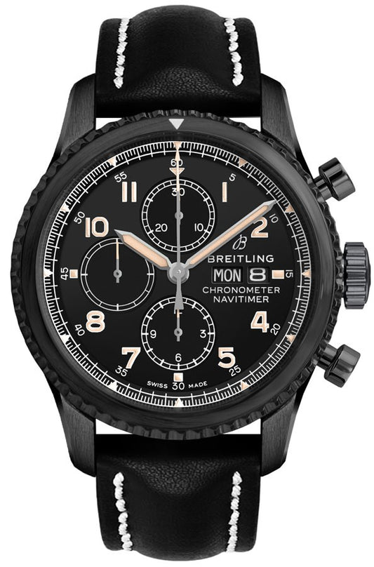Breitling Navitimer 8 Chronograph Black Steel Men's Watch M1331410-BG67-497X