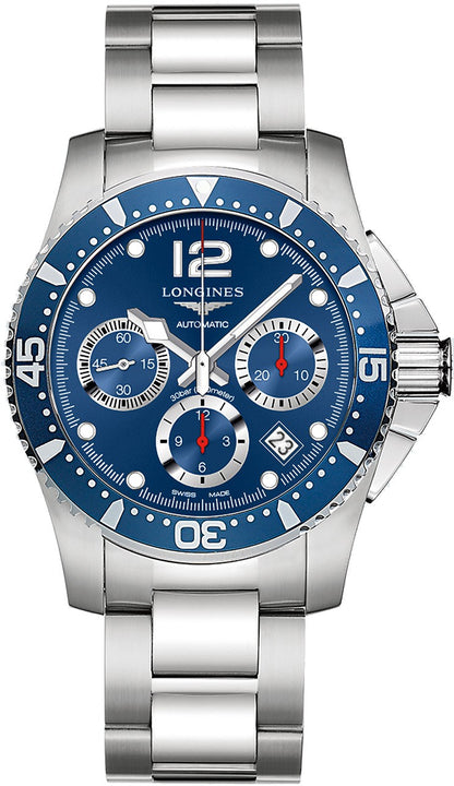 Longines HydroConquest Blue Men's Diving Watch L3.744.4.96.6