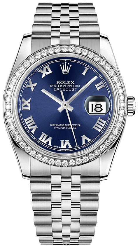 Rolex Datejust 36 Women's Diamond Watch 116244