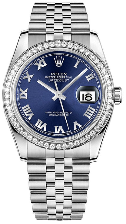 Rolex Datejust 36 Women's Diamond Watch 116244