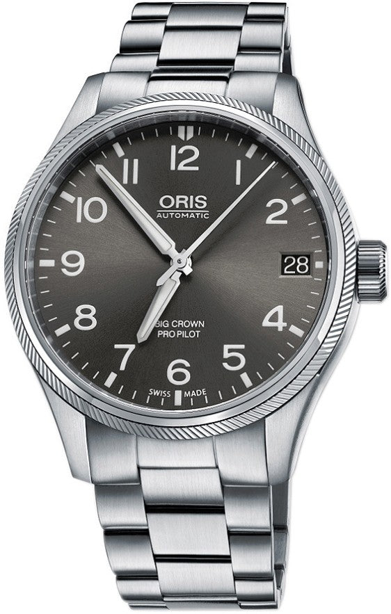 Oris Big Crown ProPilot Date Grey Dial Men's Watch 75176974063MB