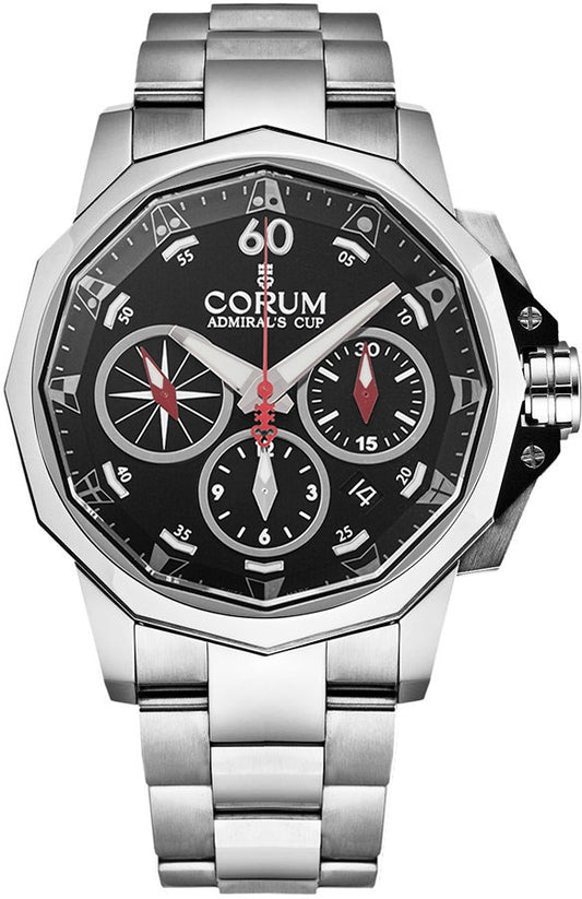 Corum Admiral's Cup Chronograph Black Dial Men's Watch A753/04200