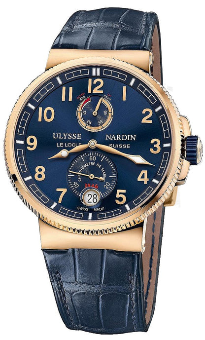 Ulysse Nardin Marine Chronometer Manufacture Blue Dial Men's Watch 1186-126/63