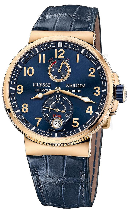 Ulysse Nardin Marine Chronometer Manufacture Blue Dial Men's Watch 1186-126/63