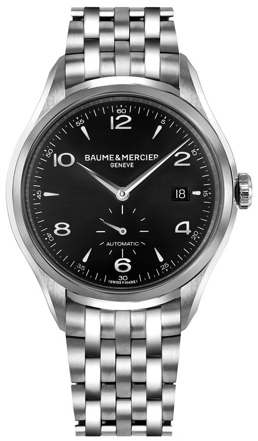 Baume & Mercier Clifton Black Dial Steel Men's Watch 10100