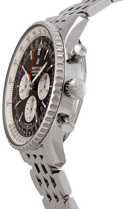 Breitling Navitimer 1 B01 Chronograph 46 Black Dial Men's Watch AB0127211B1A1