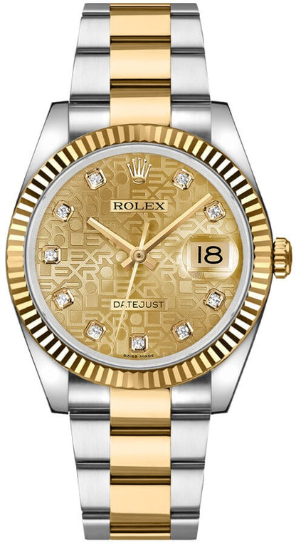 Rolex Datejust 36 Oyster Bracelet Diamond Watch 116233