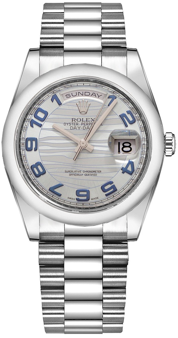 Rolex Day-Date 36 Luxury Platinum Watch 118206