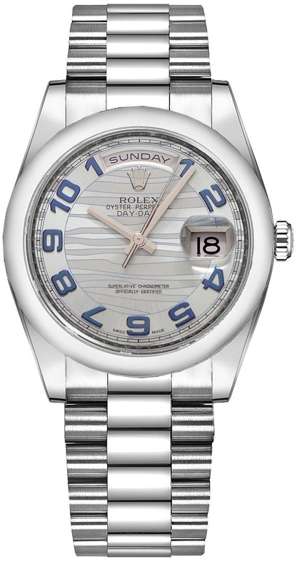 Rolex Day-Date 36 Luxury Platinum Watch 118206