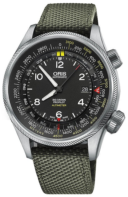 Oris Big Crown ProPilot Altimeter with Meter Scale 73377054164FS-GREEN