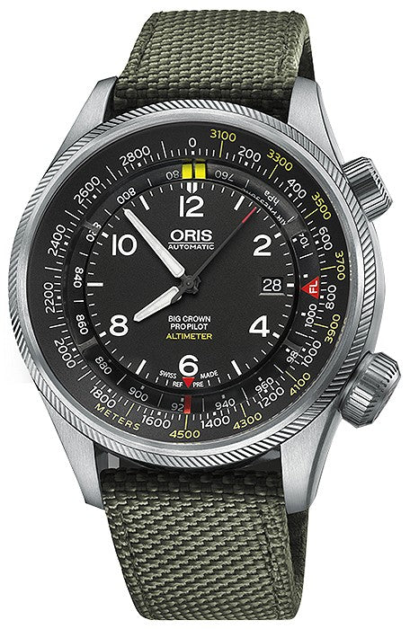 Oris Big Crown ProPilot Altimeter with Meter Scale 73377054164FS-GREEN