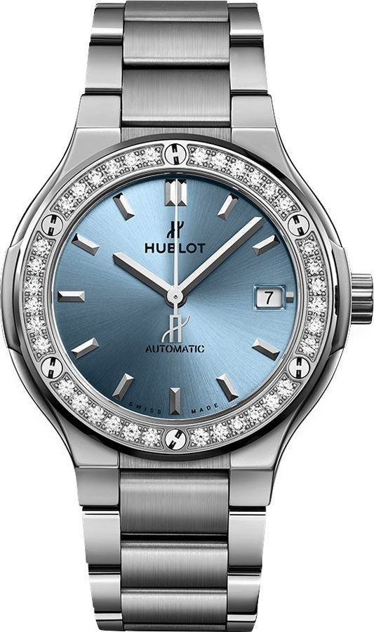 Hublot Classic Fusion Diamond Bezel Women's Watch 568.NX.891L.NX.1204