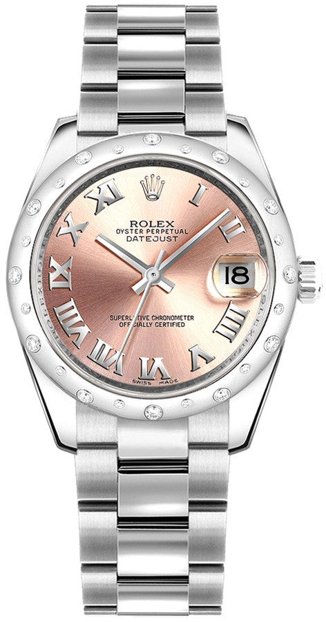 Rolex Datejust 31 Pink Roman Dial Women's Watch 178344-0012