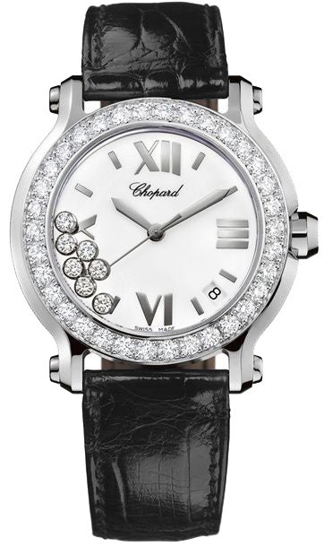 Chopard Happy Sport Round Quartz White Dial Women's Watch 278476-2001