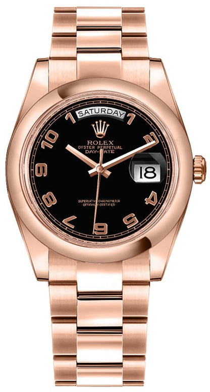 Rolex President Day-Date 36 Solid 18k Rose Gold Watch 118205-0059