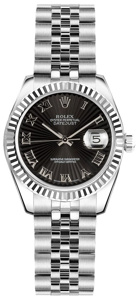 Rolex Lady-Datejust 26 Fluted Bezel Watch 179174