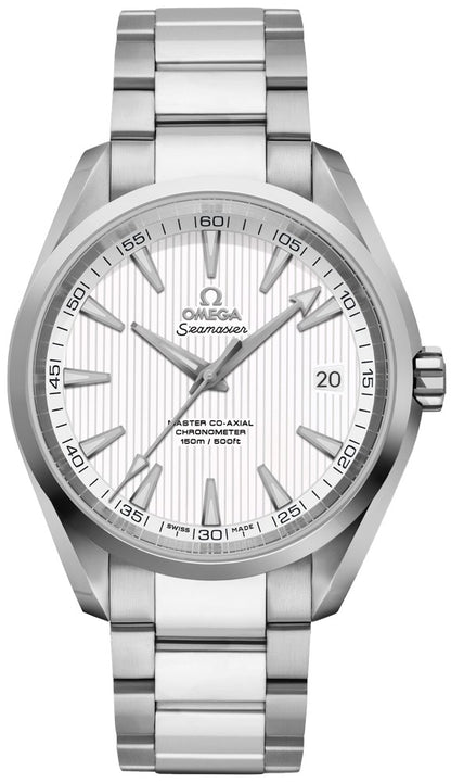 Omega Seamaster Aqua Terra Silver Teak Pattern Dial Men's Watch 231.10.42.21.02.003
