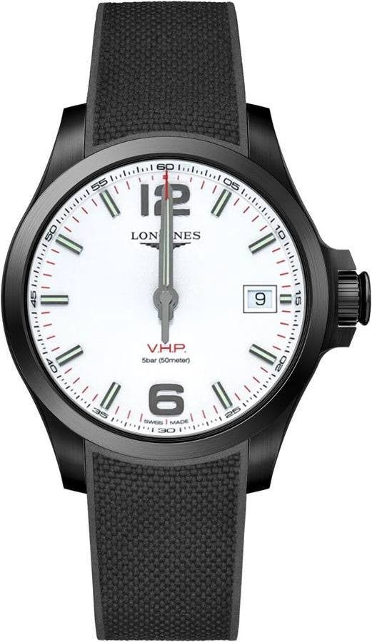 Longines Conquest V.H.P. Black Steel Men's Watch L3.716.2.76.9