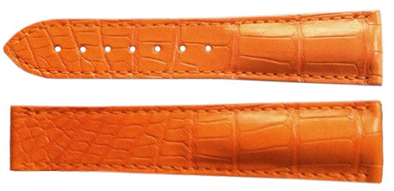 Omega 22mm Orange Leather Strap 98000148