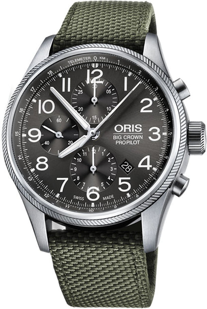 Oris Big Crown ProPilot Chronograph Men's Watch 77476994063FS-GREEN