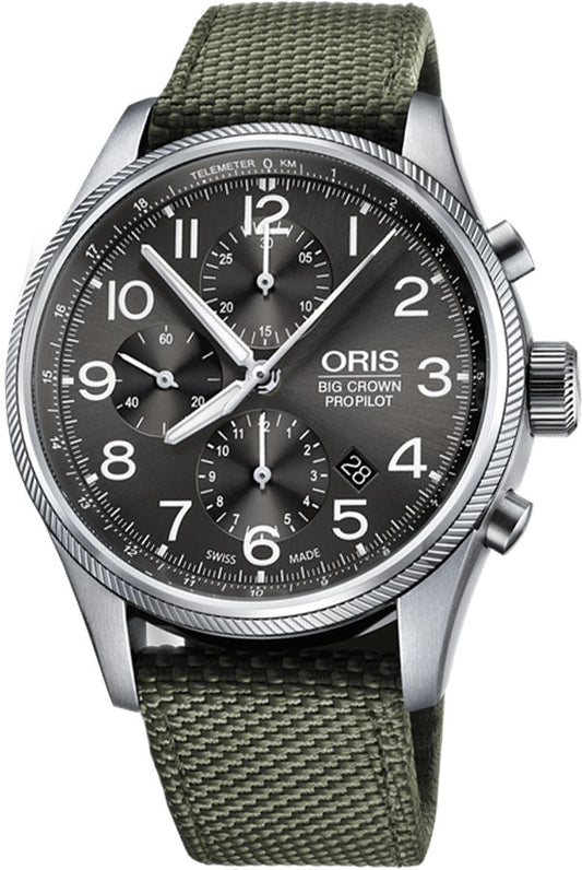 Oris Big Crown ProPilot Chronograph Men's Watch 77476994063FS-GREEN