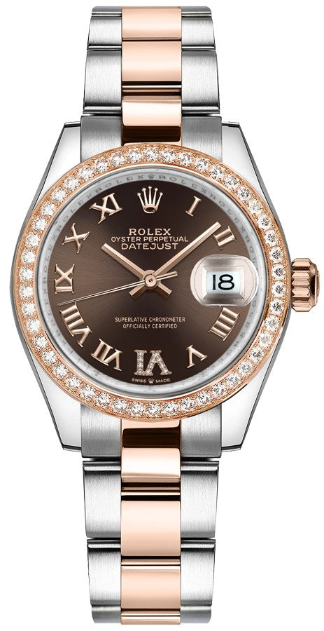 Rolex Datejust 31 Brown Dial Oyster Bracelet Women's Watch 278381RBR-0005