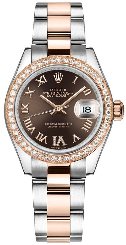 Rolex Datejust 31 Brown Dial Oyster Bracelet Women's Watch 278381RBR-0005