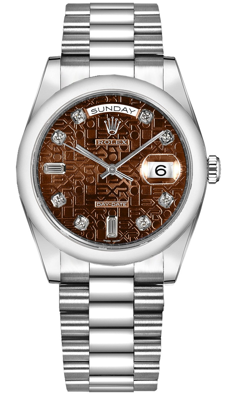 Rolex Day-Date 36 White Gold Watch 118209