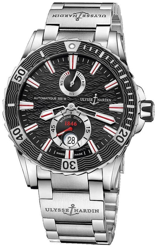Ulysse Nardin Marine Diver Steel Bracelet Men's Watch 263-10-7M/92