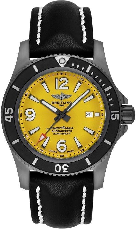 Breitling Superocean Automatic Yellow Dial Men's Watch M17368D71I1X1