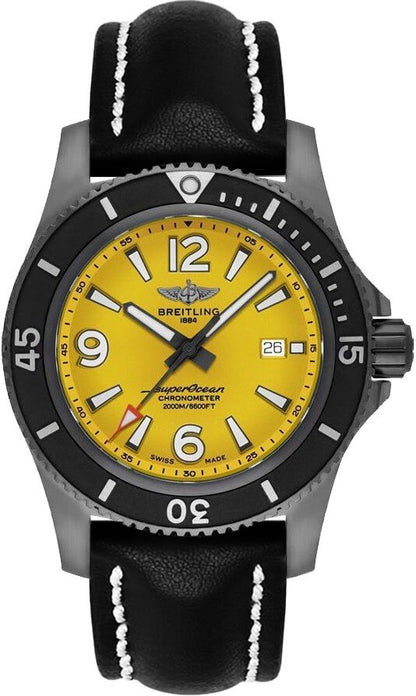 Breitling Superocean Automatic Yellow Dial Men's Watch M17368D71I1X1