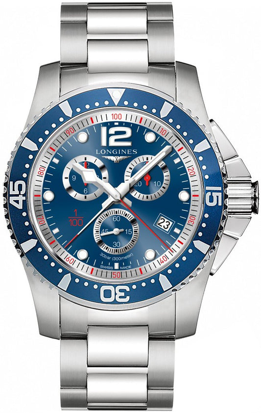 Longines Hydroconquest Blue Dial Men's Watch L3.843.4.96.6