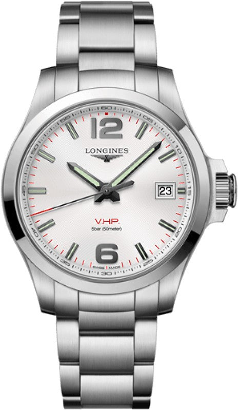 Longines Conquest V.H.P. Silver Dial 41mm Men's Watch L3.716.4.76.6