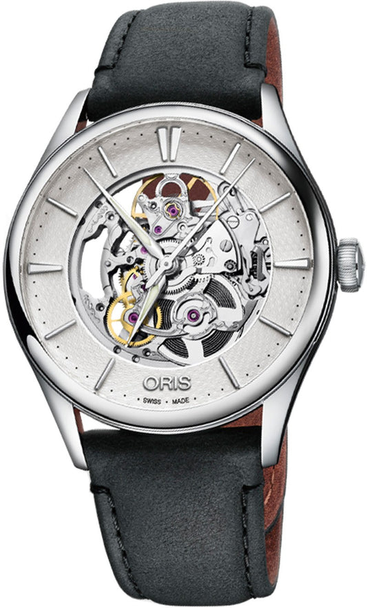 Oris Artelier Skeleton 73477214051LS-BLACK